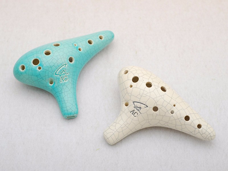 12孔圓頭型裂紋陶笛