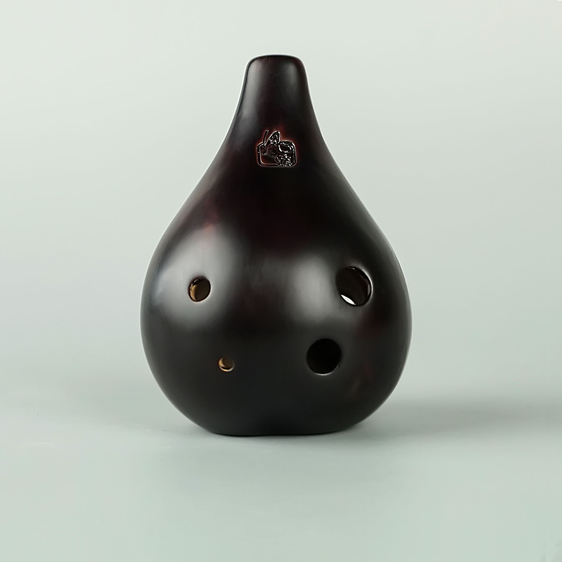 6孔福祿壽熏燒陶笛