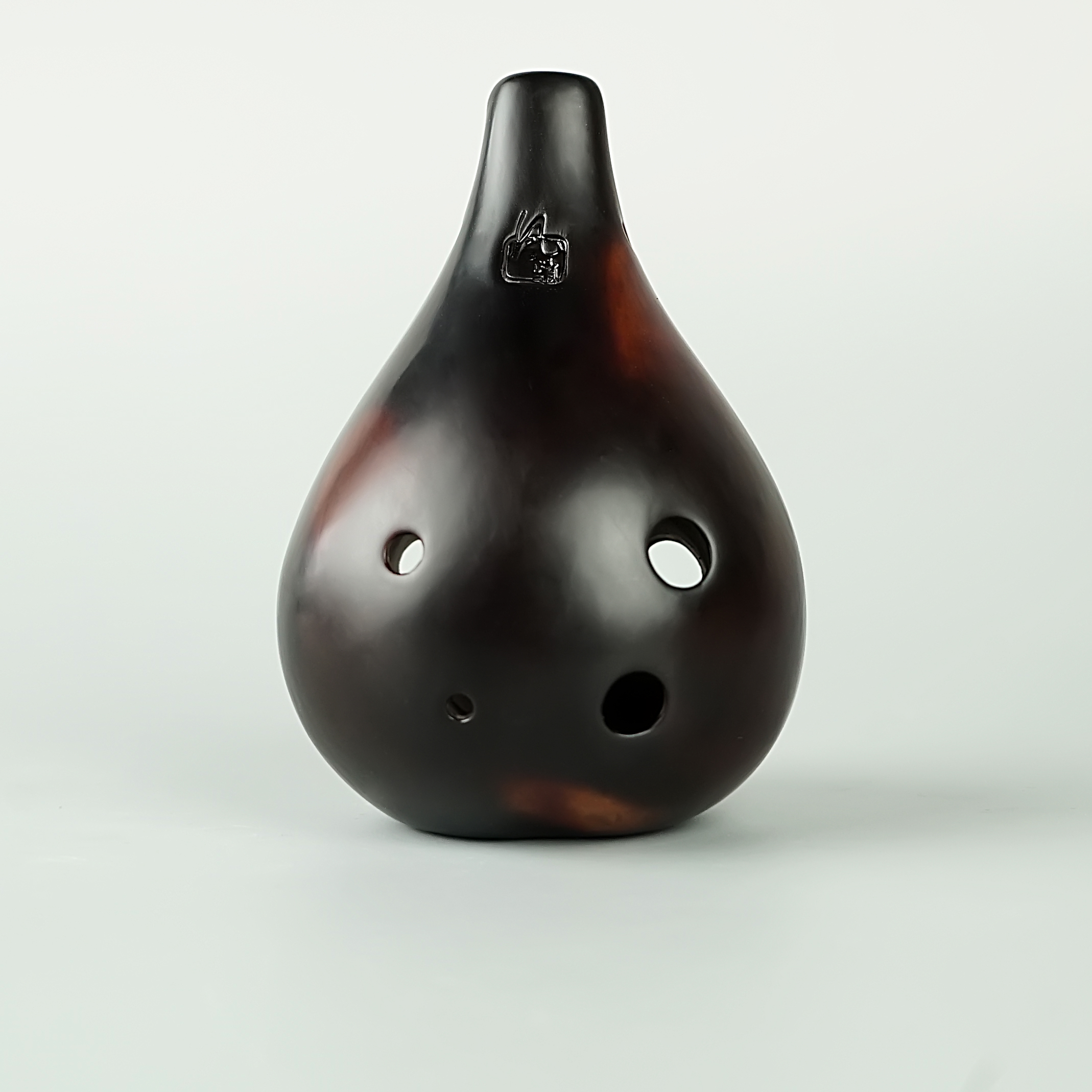 6孔福祿壽熏燒陶笛