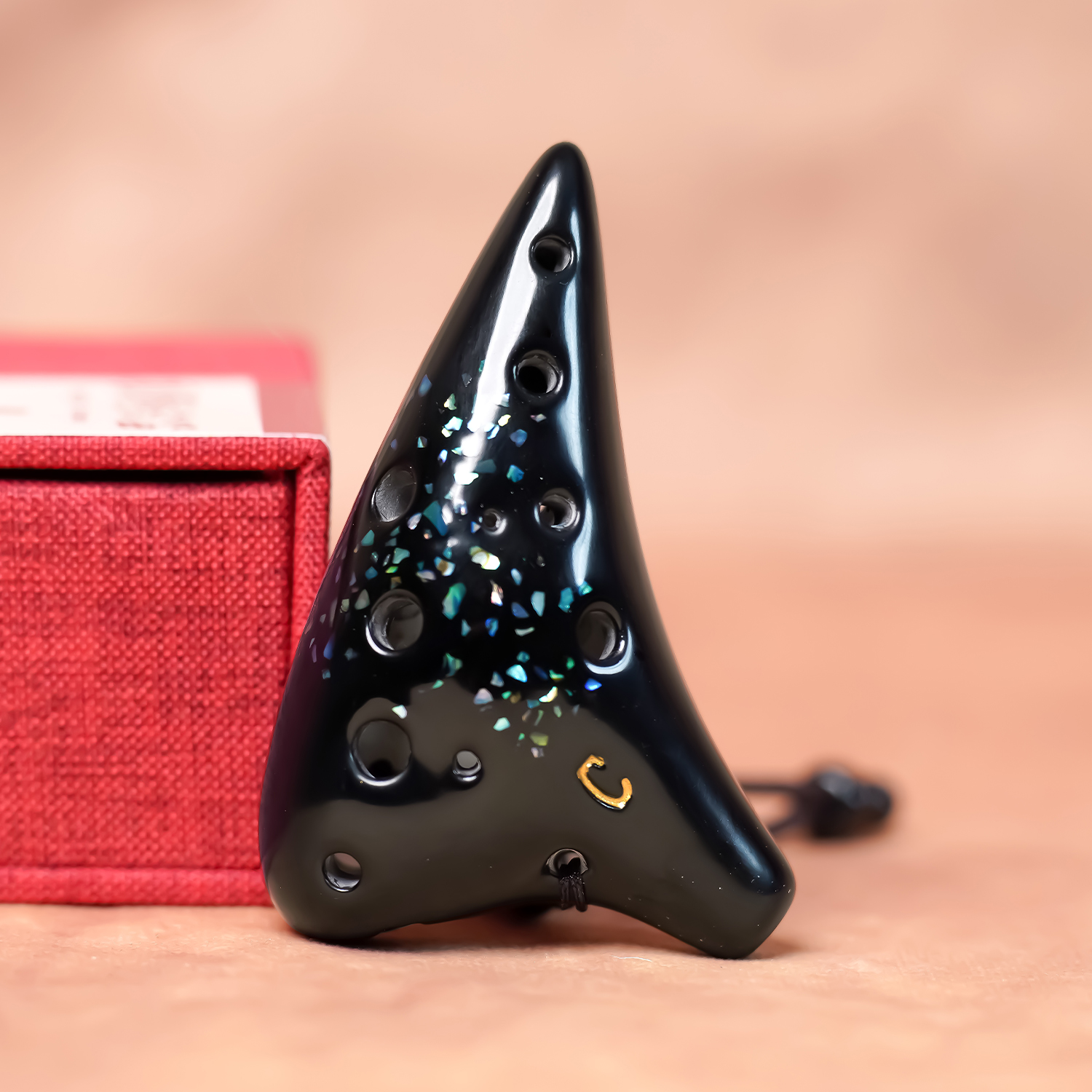 12孔大漆迷你陶笛