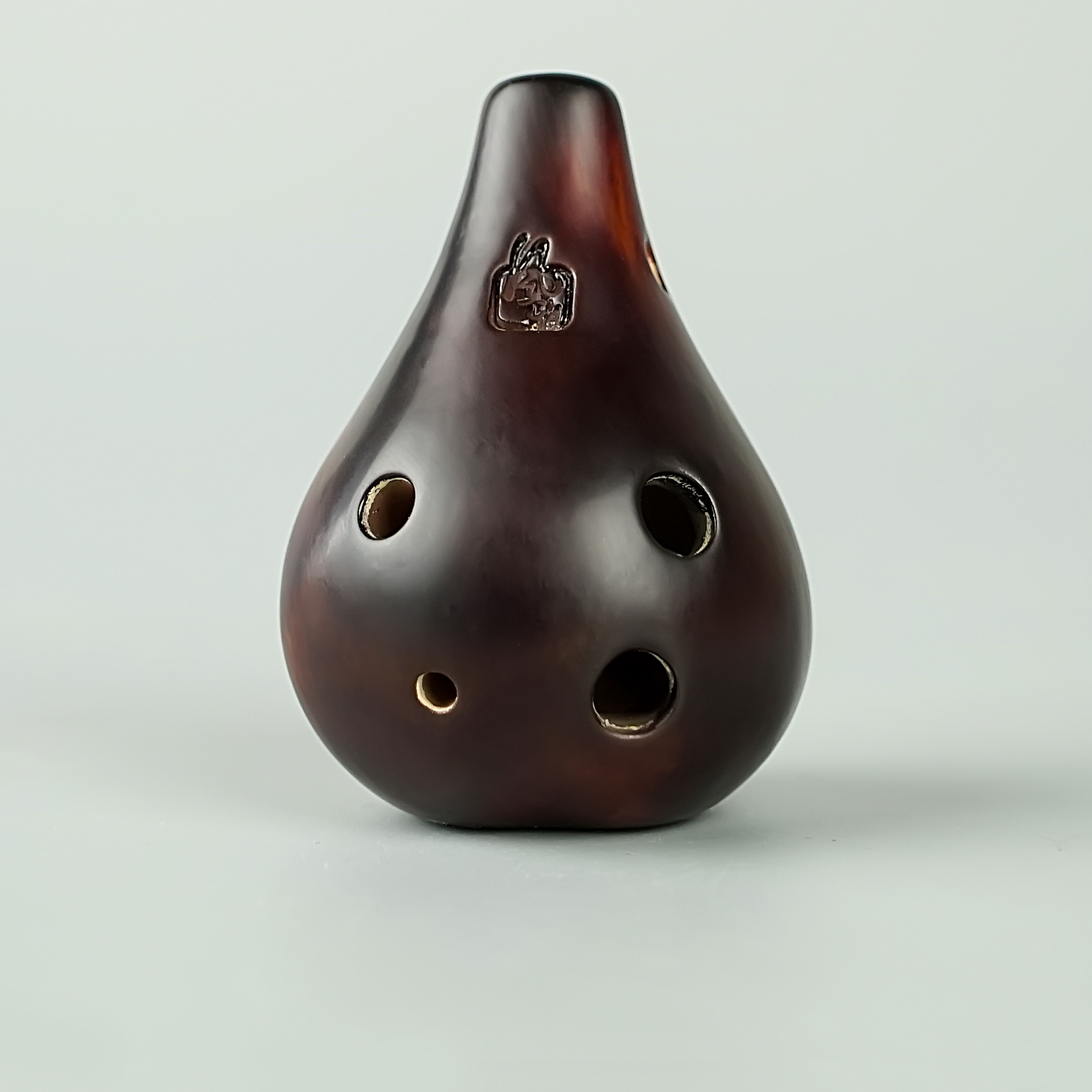 6孔福祿壽熏燒陶笛