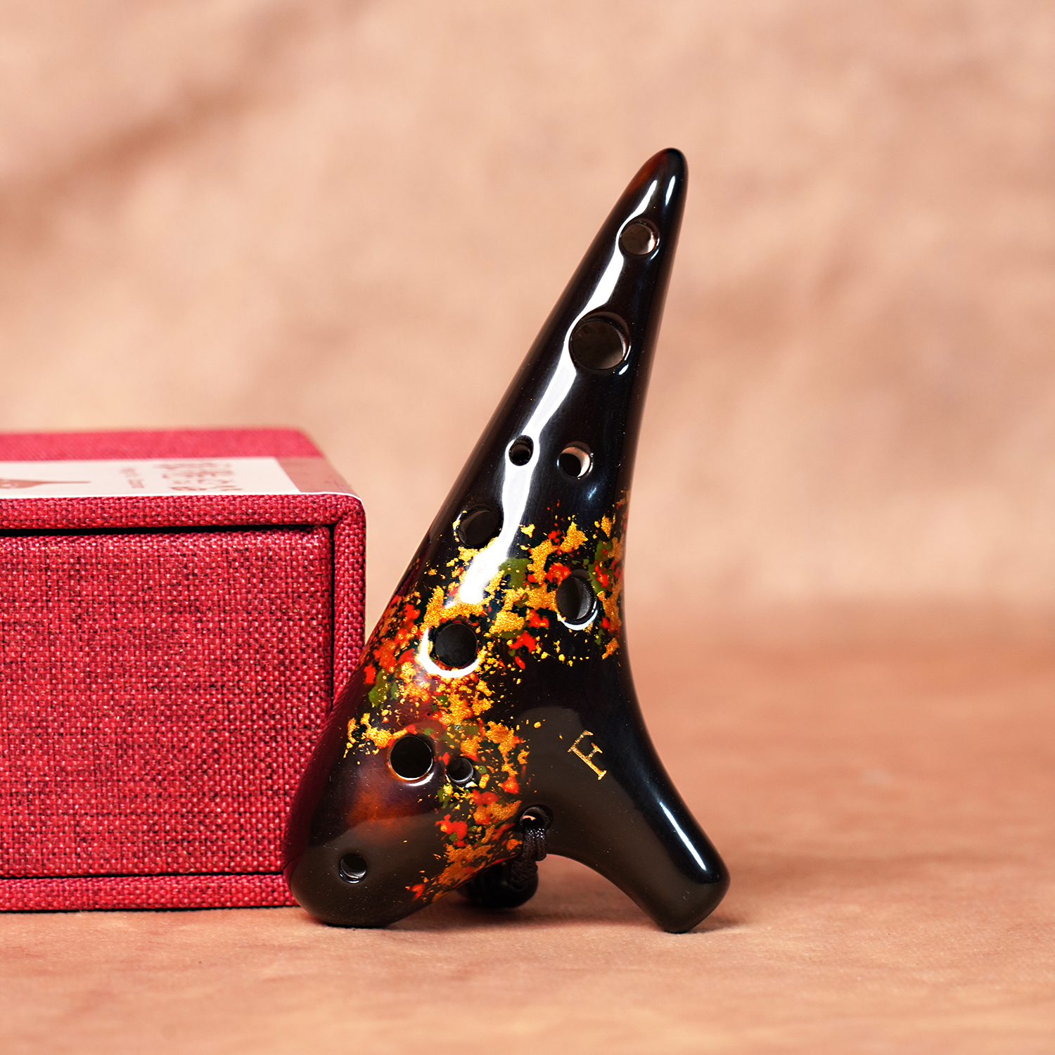 12孔大漆迷你陶笛