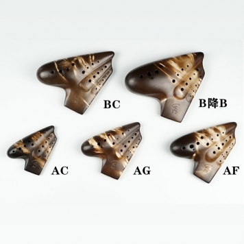 三管普及型熏燒陶笛